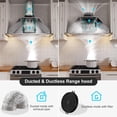 thumbnail image 6 of Range Hood Insert 30 Inch, 900 CFM Smart Voice/Gesture/Touch Control, 4 Speed Exhaust Fan, Stainless Steel Kitchen Hood with Charcoal Filter, Ducted/Ductless Convertible, 6 of 9