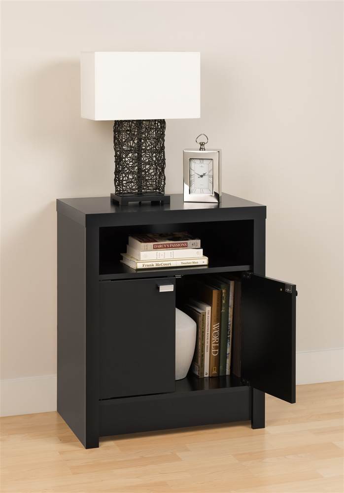 Series 9 Designer 2 Door Tall Nightstand (Espresso)