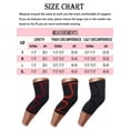 thumbnail image 4 of Knee Pads Compression Sleeve Support for Sport, Joint Pain Relief, Arthritis and Injury Recovery-Single Wrap Black/Red/Orange, 4 of 7