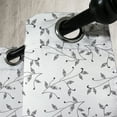 thumbnail image 3 of Ambesonne Leaf Grommet Curtain, Minimalist Eco Pattern, 50" x 108", Grey White, 3 of 6
