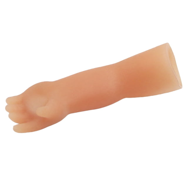 KAKOWELY Silicone Tiny Hand Prop for Decoration Beige Color Adds Fun to Parties and Magic Shows 4.5 Inches,2.36"X0.59"X0.59"