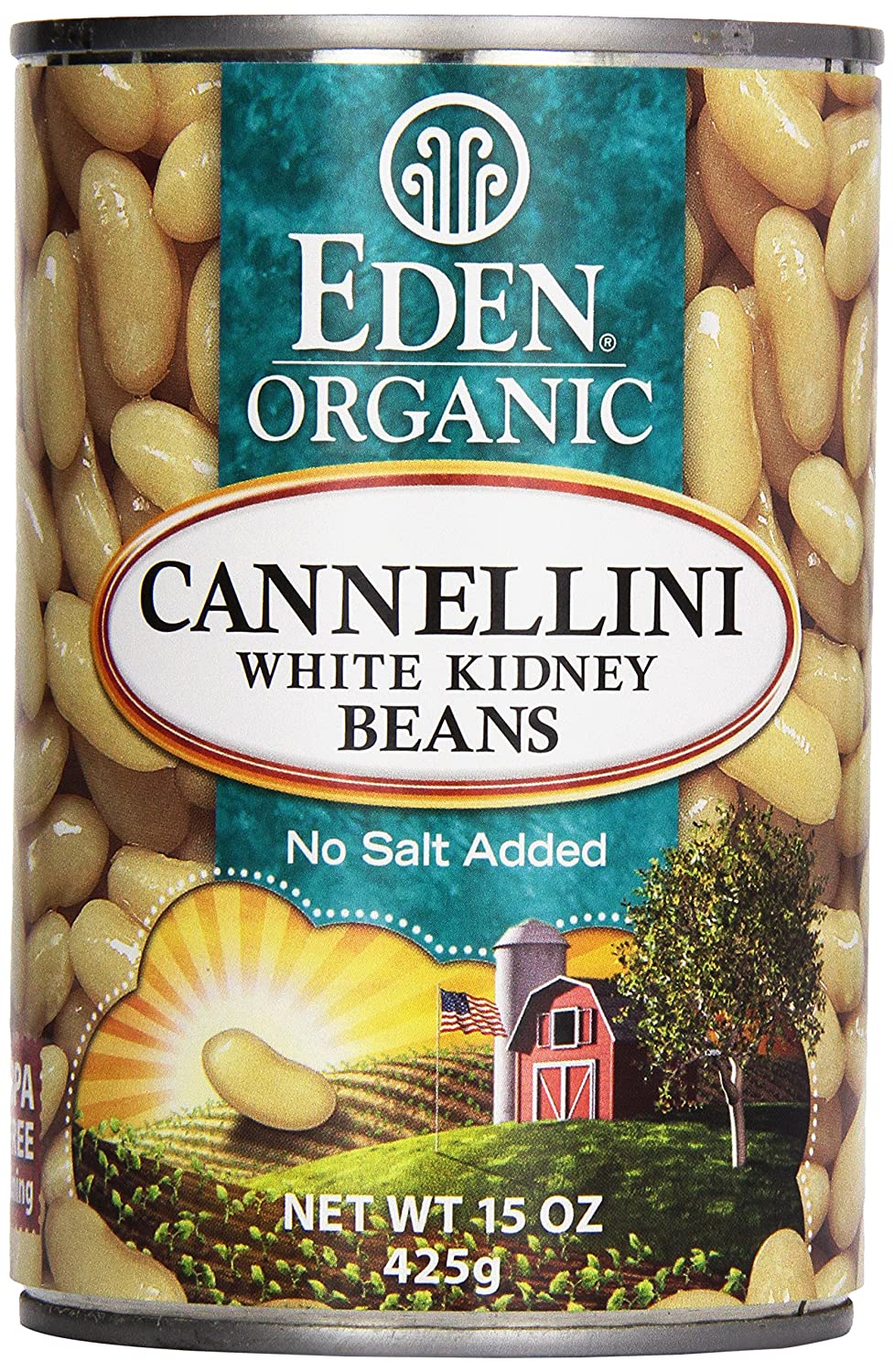 Eden Foods Organic Cannellini White Kidney Beans -- 15 oz Pack of 3