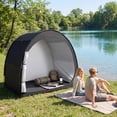 thumbnail image 5 of Costway Bike Storage Tent, Portable Bicycle Shed with Waterproof PU Coated Oxford Fabric, 5 of 12