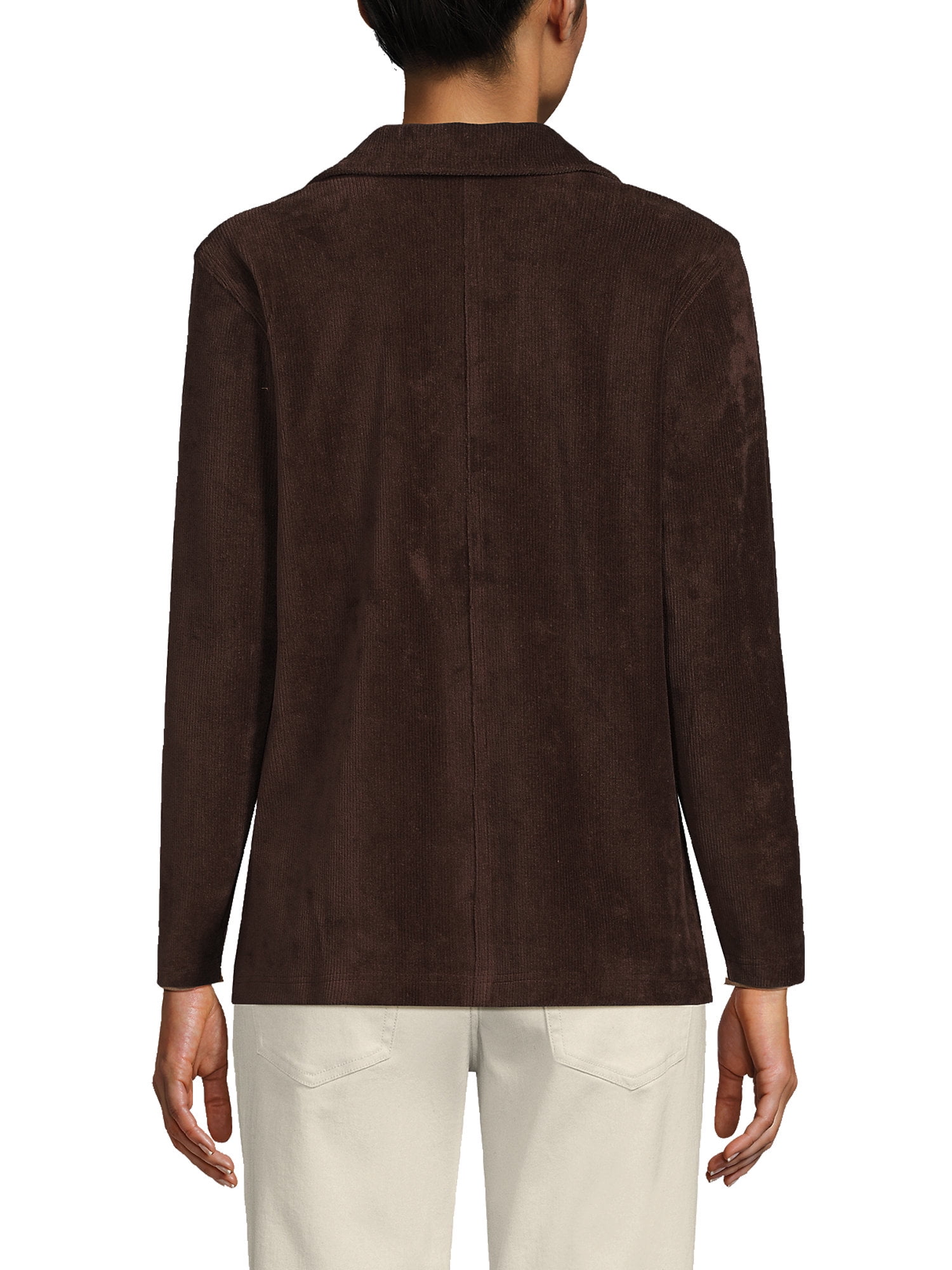 Tall Wool Blend Blazer in Chocolate