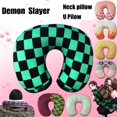 thumbnail image 2 of Demon Slayer Juguetes De Peluche Suave U Almohada De Cuello Relleno Nezuko Dormir Coche Regalos Para Fans Niños, 2 of 4