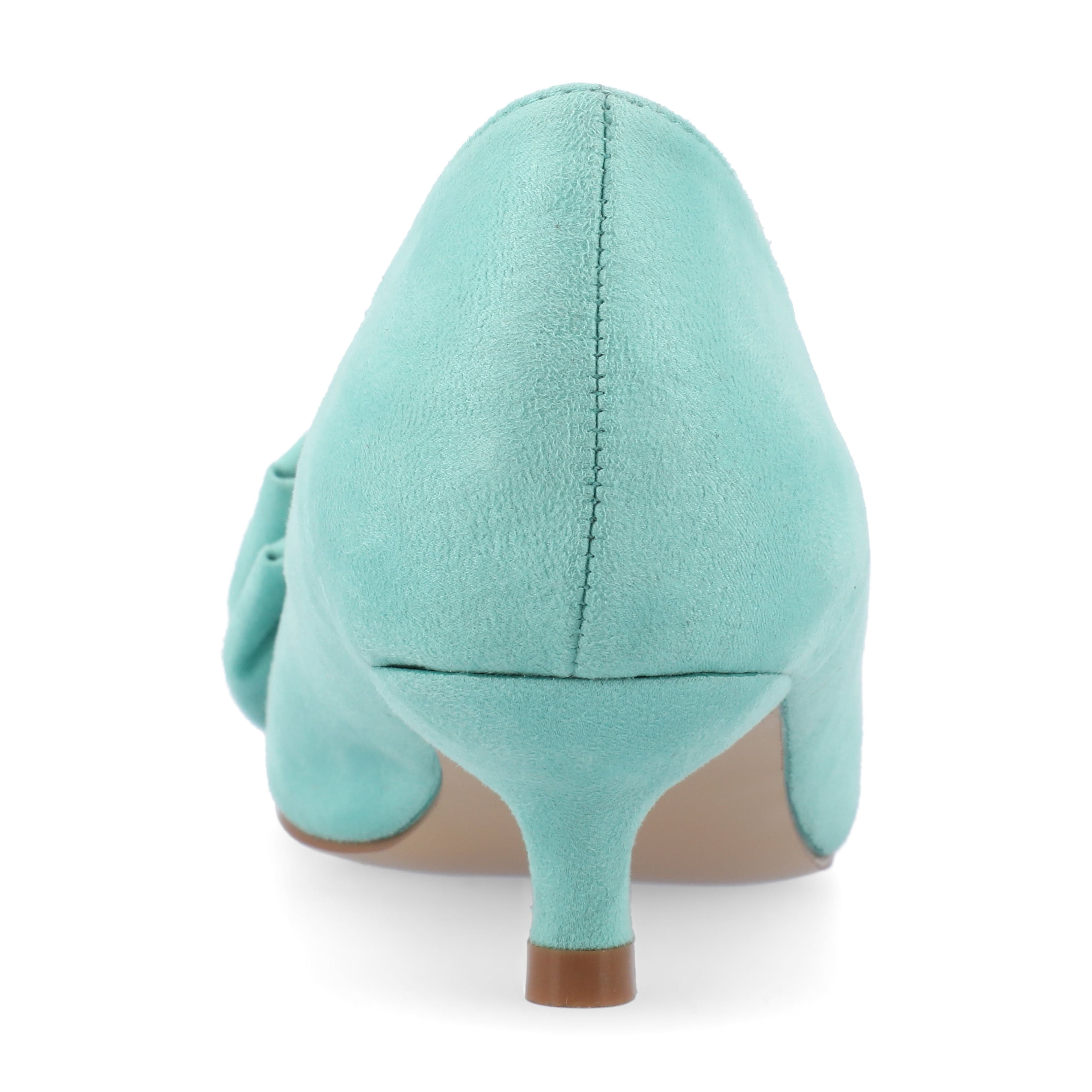 Journee Womens Orana Pointed Toe Kitten Heel Pumps, Widths Available