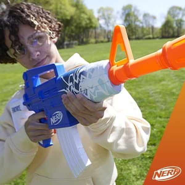 Nerf Fortnite Blue Shock Dart Blaster, 10-Dart Clip, 10 Elite Nerf
