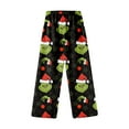 Christmas Print Pants Festive Christmas Pajama Pants for Women and Men ...