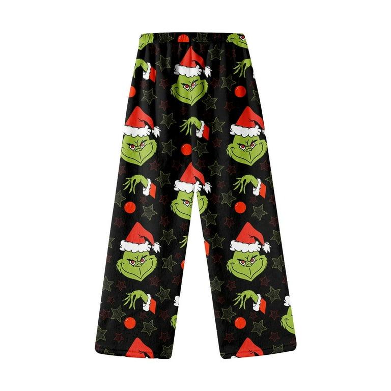 Onlypjs Christmas Pajamas Xmas Fuzzy Flannel Pajama Pants