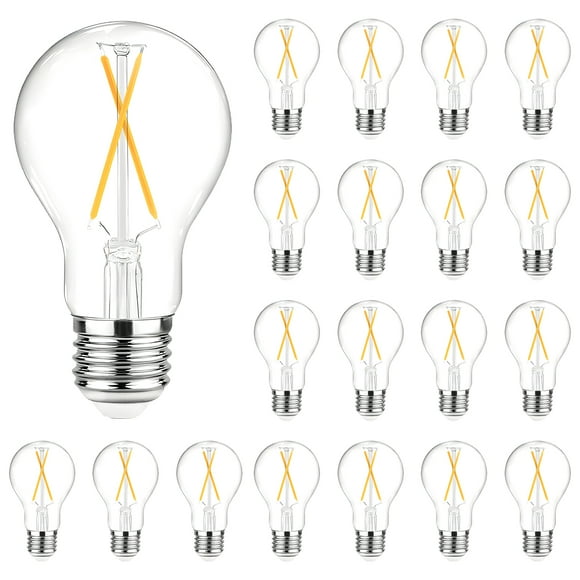 Bombillas LED DAYBETTER Edison Vintage A19 60 W luz blanca cálida 2700 K base E26 800 lm