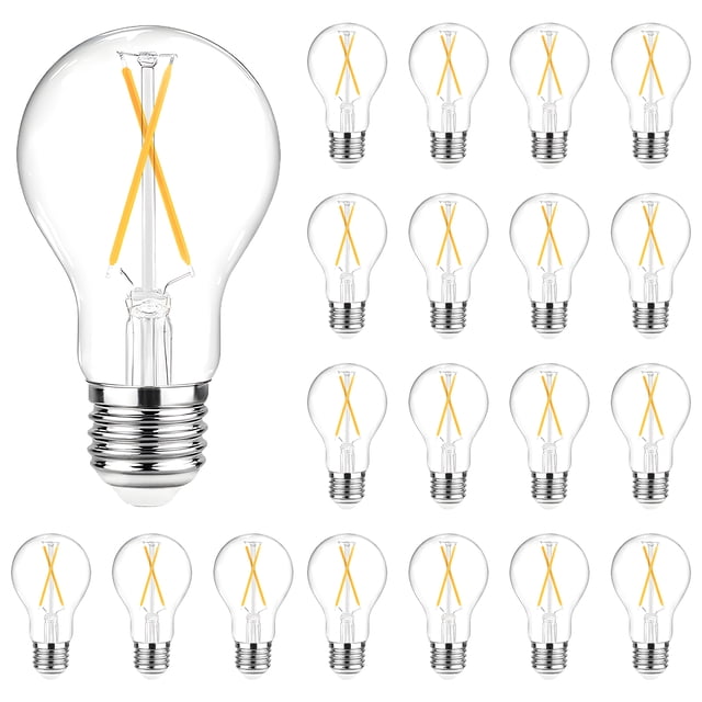 Bombillas LED DAYBETTER Edison Vintage A19 60 W luz blanca cálida 2700 K base E26 800 lm