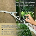 thumbnail image 4 of Wobogo Light Pink Rose Camping Hammocks 330 lb Capacity with Tree Straps and Hanging Pockets for Outside Hiking Beach Backpack Travel, 4 of 8