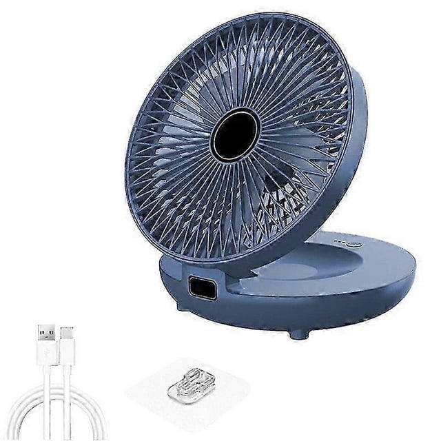 Household Dual-Use Fan, USB-C Charging and 3 Wind Speeds Wall Mount Desk Dual Purpose Fan for Home, Office, Dorm, Bedroom, CarScvvd