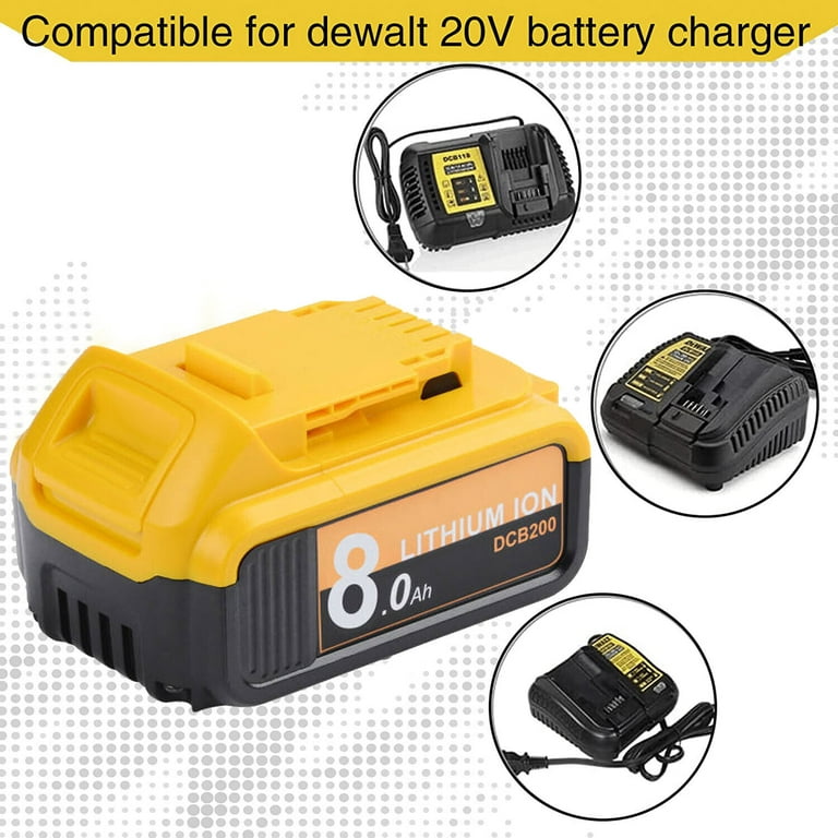 8.0Ah 20-Volt LB2X4020 Battery FOR Black & Decker 20V MAX Lithium LBXR20  LBX20