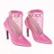 thumbnail image 5 of Botines de moda 1/3 BJD Tacones altos para la noche Lolita Doll PU Leather Pink Stiletto Shoes Baoblaze Zapatos de muñecas BJD, 5 of 7