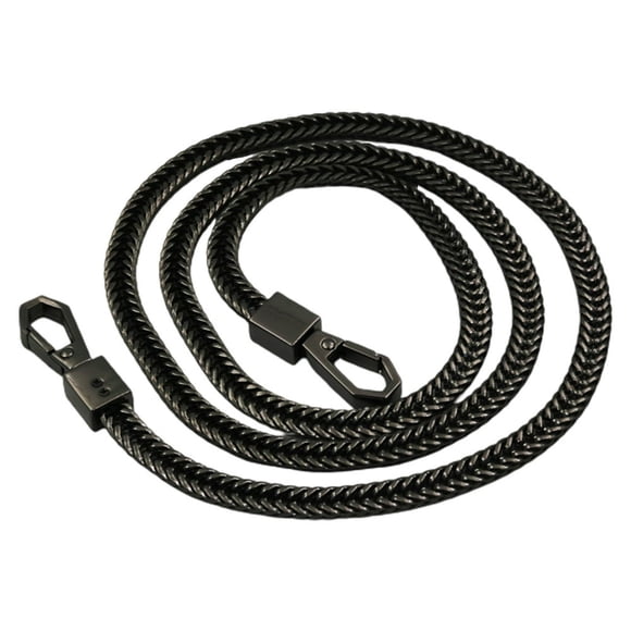 Bag Shoulder Strap Long Snap Hook Clip Black/Golden/Silver Metal Bag Accessories Crossbody Bag Handbag Snake Bone Chain for Daily