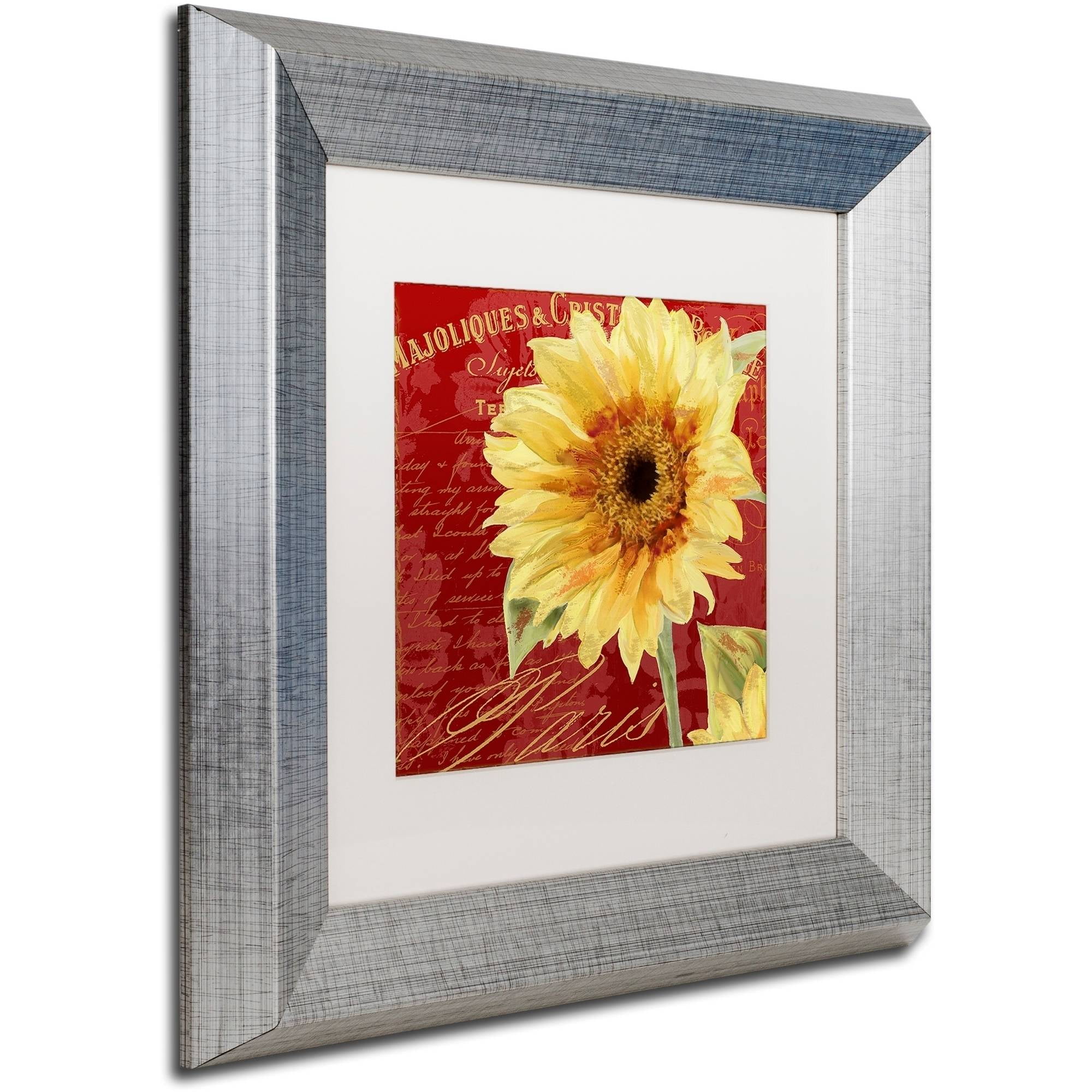 Trademark Fine Art "Ete III" Canvas Art by Color Bakery White Matte, Silver Frame