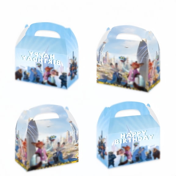 Anime Party Favor Boxes - 12 Pcs Party Favor Candy Boxes for Anime Theme Birthday Party Supplies Decor,Birthday Game Party Kraft Paper Gift Bag Decorations