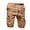 Khaki, variant on Men's Cargo Shorts Elastic Waist Baggy Outdoor Lightweight Hiking Shorts with Multi-Pocket for Gym Workout Running