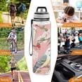 thumbnail image 7 of Birds Butterflies Flowers Sports Water Bottle Portable Travel Mug 32oz BPA Free Leak Proof Straw Transparent Tritan for Gym Yoga Cycling Camping, 7 of 7