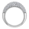 thumbnail image 3 of Dome Fashion Rings for Women Cocktail Rings Anniversary 14K White Gold 3 CT TW (G,SI), 3 of 5