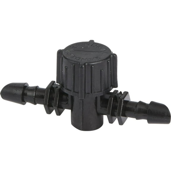 Raindrip 1/4 In. Double-Barbed In-Line Valve (10-Pack) 612010B