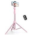 thumbnail image 1 of Trípode para teléfono y selfie stick SENSYNE 72 con mando a distancia, color rosa, 1 of 6