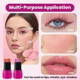 thumbnail image 3 of Blush Makeup Stick 2 Pcs, Multi-Use Cream Tinted Solid Moisturizer Stick with Natural Flush, Hydrating & Long-lasting, for Eyes, Lips & Cheeks, 3 of 7