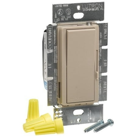 - lutron dvsc-600p-tp diva 600w single pole dimmer taupe