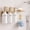 Gold, variant on Shampoo and Conditioner Dispenser - Shower Soap Dispenser Wall Mounted - 17 fl oz Set of 3 Silver Plastic Bottles Black Pump - Shampoo Dispenser, Shower Dispenser