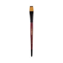 Creative Mark Ebony Splendor Short-Handled Synthetic Sable Paint Brush, Wash 3/4 in, Teijin Multi-Filament Hair, Handcrafted Synthetic Paint Brushes for Acrylic Painting, Watercolor Painting and More