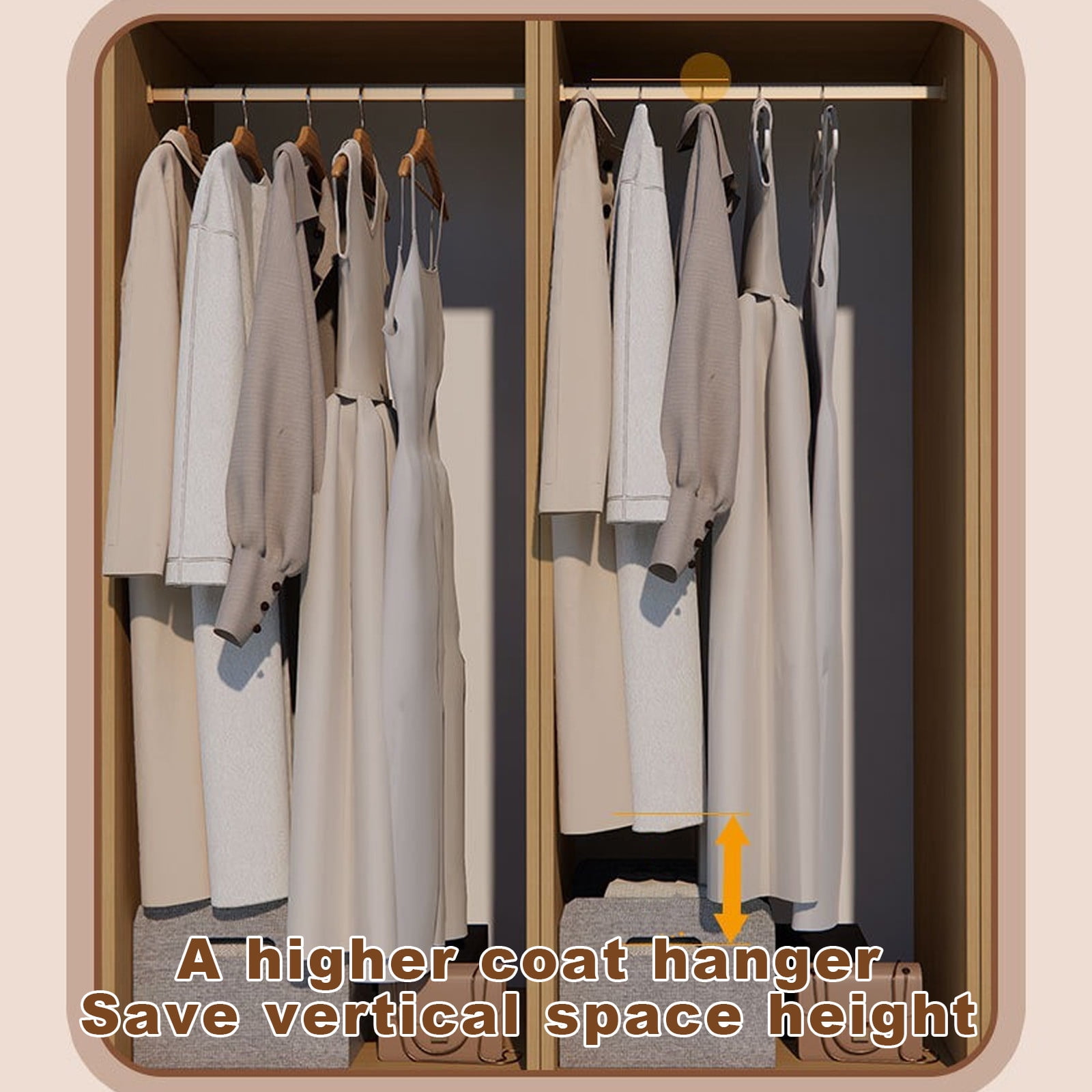 VWRXBZ Clothes Hanger, 16.53x5.91x0.78 Inch Short Neck Hanger Non-slip Thickened Clothes Hanger Household Storage Rack Hanger Creates The GoodHanger Space Saving Wardrobe Universal Hanger 10pcs