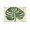 Khaki Dark Green Light Green, variant on Outdoor Sun Shade Sail 8'x10', Green Botanical Patio Beach Shade Canopy Cloth Waterproof, Vintage Palm Leaves Tropical TearResistant & UV Protection Sun Sail for Backyard Garden Deck