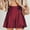 Red, variant on Women's High Waist Solid Color Skirt Lace Up Short Skirt Chiffon Satin Wrap Skirt Wrap Midi Skirt Girls Ballet Skirt Crib Skirt Girl Stretchy Skirts for Women Plaid Midi Skirts for Women Satin Mini