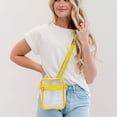 thumbnail image 4 of Clear Bag for Stadium Events, Clear Purses for Women Men, Transparent Crossbody Bag, See Through Sling Backpack, Belt Bag for Concerts Sports Festivals, Yellow, 4 of 4