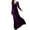 Purple, variant on Women s V Neck Long Sleeve Velvet Maxi Dress Flowy Floor Length Formal Evening Party Dress Slim Fitted Ruched Bodycon Dress Soft Stretchy Fabric for Weddings Proms