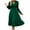 Green, variant on Plus Size Formal Dresses Women Fashion Leisure Solid Color Dresses Long Sleeve V-Neck Flowy Autumn Winter Dresses High Elastic Waist Dresses Size S-2XL