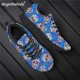 thumbnail image 1 of Zapatillas deportivas informales con estampado de calavera de azúcar de Doginthehole para mujer, zapatos planos con cordones para exteriores, calzado para caminar para mujer, 1 of 6