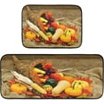 thumbnail image 7 of SKYSONIC Pumpkins Corn Cornucopia Kitchen Rugs Set of 2, Fall Rustic Wood Floor Runner Area Rug Washable Carpet Mat Perfect for Living Room Bedroom Entryway, 7 of 7