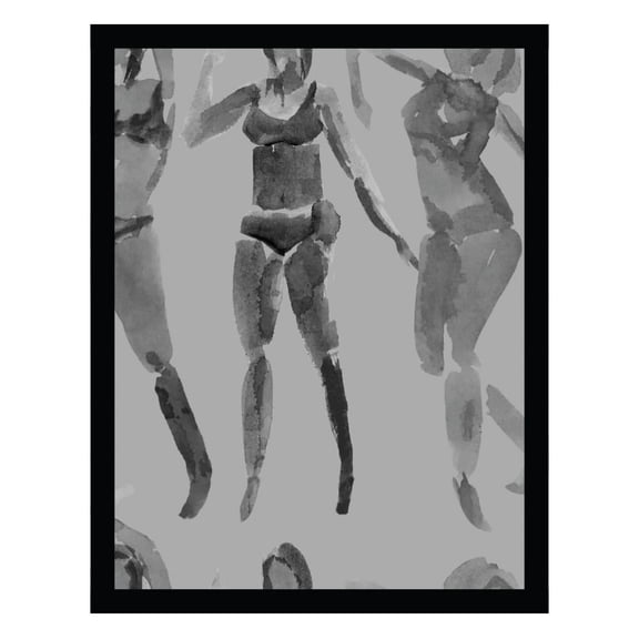 Watercolor Beauty, All Woman - Framed Print