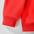 thumbnail image 5 of MIASHUI Chandail à Capuche pour Filles Manches Longues Chandail en Molleton Doux avec Capuche Graphique pour Enfants Usage Quotidien Chandail-Over Rouge, 5-6 Ans, 5 of 5