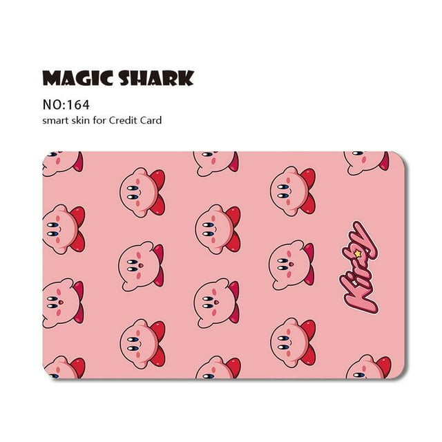 2024 New Cartoon Anime Stone Panda Bear Front Sticker Tape Cover Skin Film Case for Big Card Small No Chip Credit Debit Card 164 Small Chip