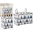 thumbnail image 3 of yuksok Bedside Cabinet Storage Organizer for Glasses Book Triangle Blue, 3 of 8