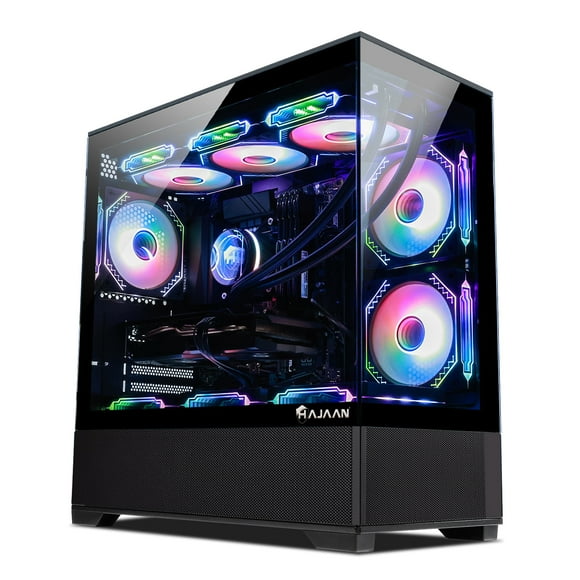 HAJAAN SuperX Gaming PC – Liquid Cooled - Intel i9 12900K - GeForce RTX 4070 12GB - 32GB DDR4 - 2TB NVMe SSD - Windows 11 Pro - WiFi - Bluetooth - Mechanical Keyboard Mouse