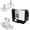 Black,White, variant on WH01X27954 Washer Lid Lock Switch WH02X24399 Washer Lid Lock Striker WH01X24381 Washer Lid Lock Bezel Compatible With Hotpoint and GE Washer Lid lock Switch