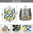 thumbnail image 2 of Yayeee Ashtray with Lid for Cigarette Smokeless Stainless Steel Home Ash Holder, Lemon Checkered, 2 of 7