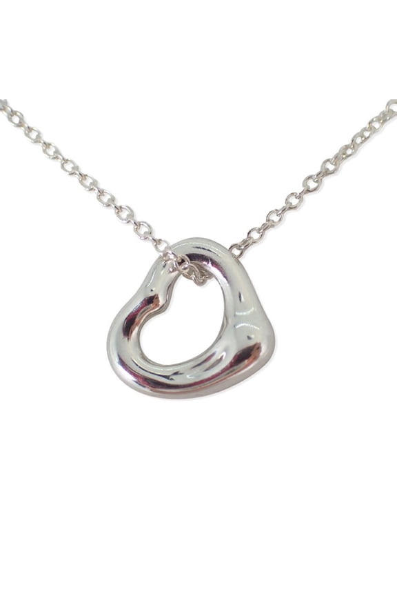 Pre-Owned TIFFANY 925 heart pendant necklace (Good)