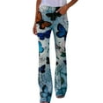 thumbnail image 2 of WILLBEST Pantalones Casuales para Mujer: Pantalones Largos Holgados con Estampado y Micro Acampanados para Mayor Comodidad y Estilo. Extra Grande, 2 of 9