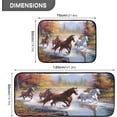 thumbnail image 3 of Coolnut 2 Pieces Running Horse Kitchen Rugs and Mats Set Absorbent Soft Kitchen Mats for Floor Non-Slip Kitchen Mat Doormat Set, 19.7"x47.2"+19.7"x27.6" Home Decor Gifts, 3 of 7