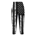 thumbnail image 5 of Odeerbi 4th of July Patriotic Beach Capris for Women 2025 Casual Drawstring Pants Summer Elastic Waist Independence Day Printed Cropped Pants Blue, 5 of 5